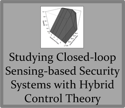 Studying Closed-loop Sensing-based Security Systems with Hybrid Control Theory